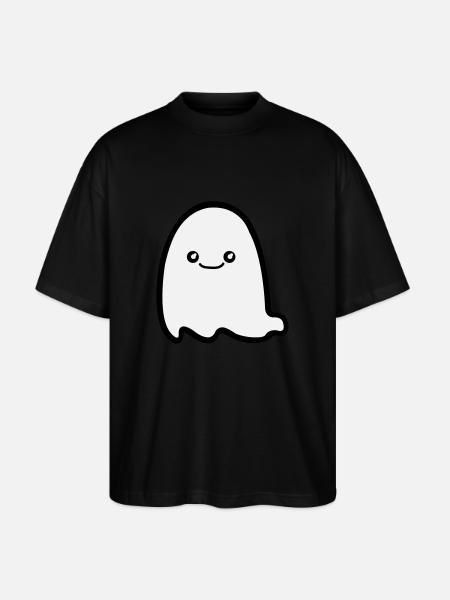 ghost comic - Stanley/Stella Oversized Unisex Bio T-Shirt Blaster 2.0 - Schwarz