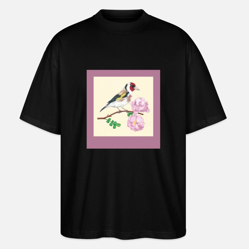 240102 Vogel 3 - Stanley/Stella Oversized Unisex Bio T-Shirt Blaster 2.0 - Schwarz