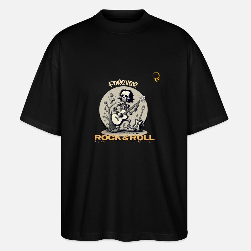 FÜR IMMER ROCK'N'ROLL - Stanley/Stella Oversized Unisex Bio T-Shirt Blaster 2.0 - Schwarz