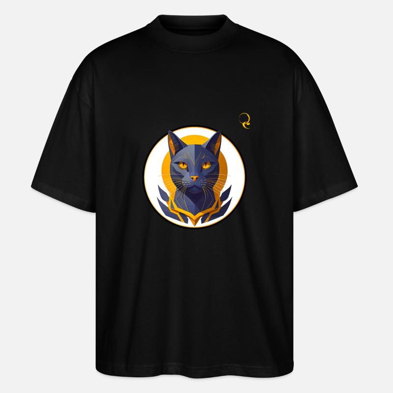 LE CHAT - T-shirt bio Blaster 2.0 coupe oversize Stanley/Stella Unisexe - noir