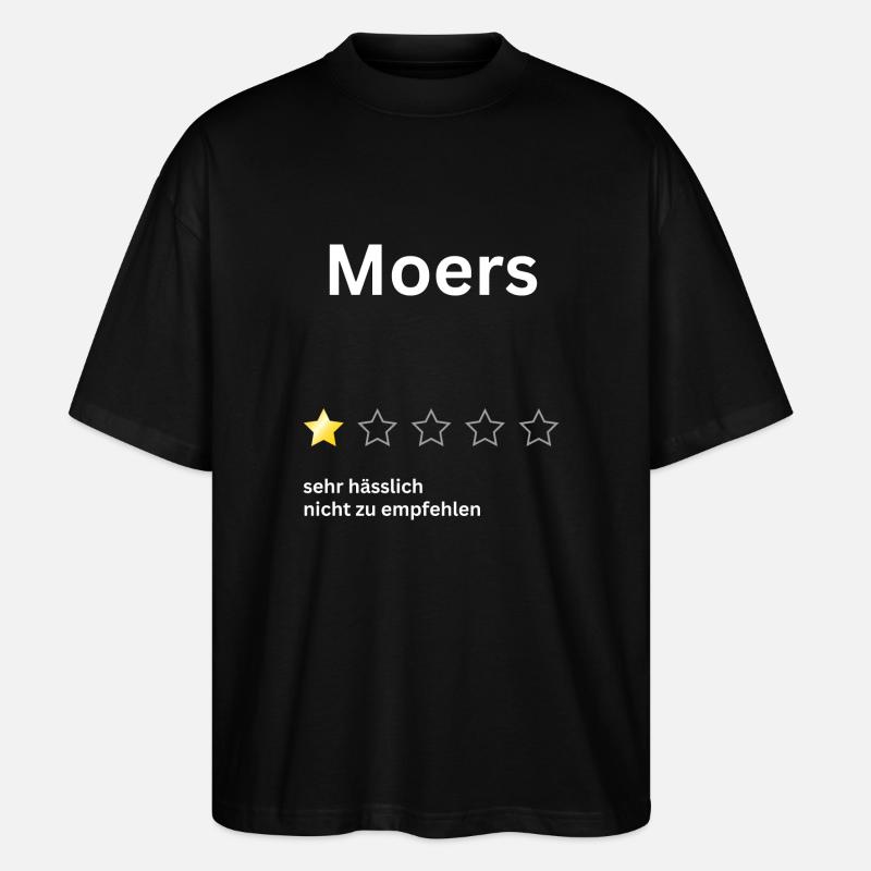 Moers 1star - Stanley/Stella Oversized Unisex Bio T-Shirt Blaster 2.0 - Schwarz