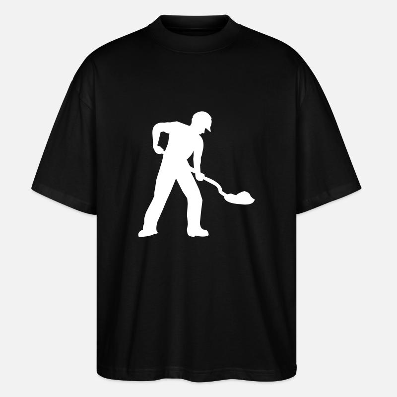 bauarbeiter baustelle - Stanley/Stella Oversized Unisex Bio T-Shirt Blaster 2.0 - Schwarz