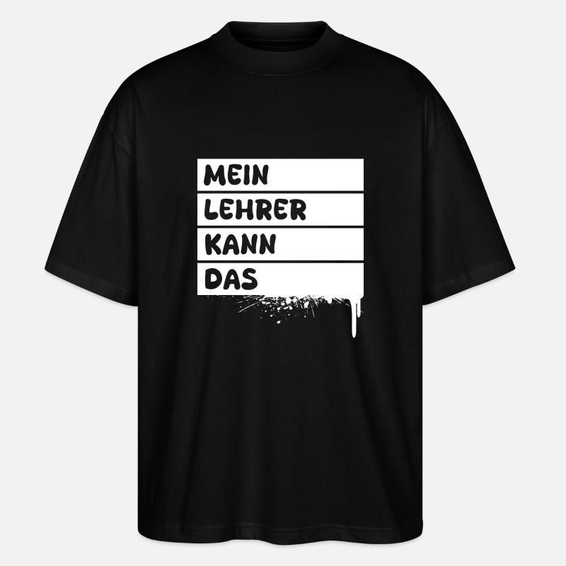 Gift for Teacher - Stanley/Stella Oversized Unisex Organic T-shirt Blaster 2.0 - black