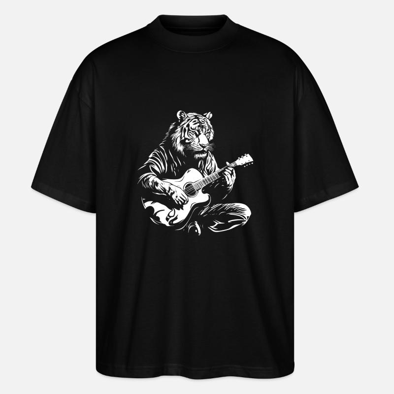 Tiger Guitar Music - T-shirt bio Blaster 2.0 coupe oversize Stanley/Stella Unisexe - noir