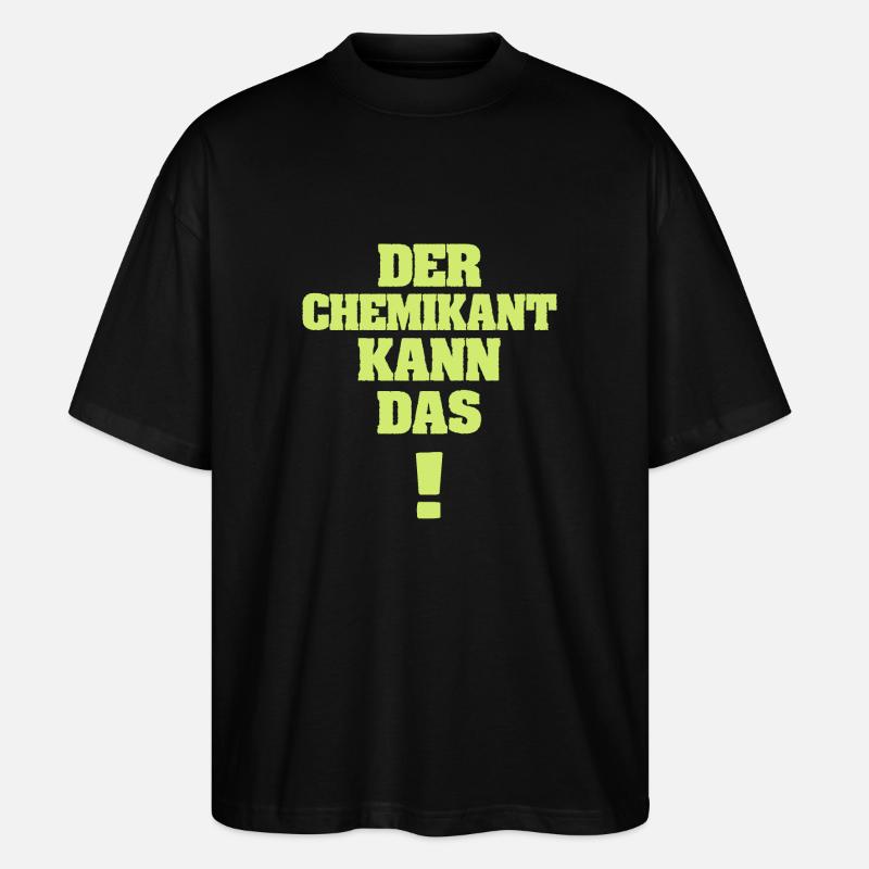 Technicien chimiste aussi drôle - T-shirt bio Blaster 2.0 coupe oversize Stanley/Stella Unisexe - noir