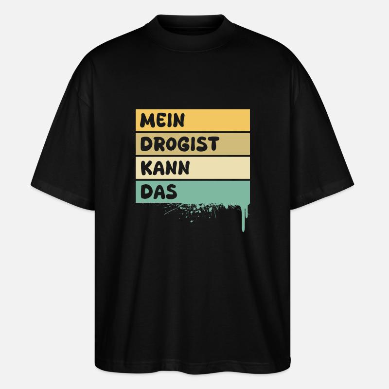 Drogist - Stanley/Stella Oversized Unisex Bio T-Shirt Blaster 2.0 - Schwarz