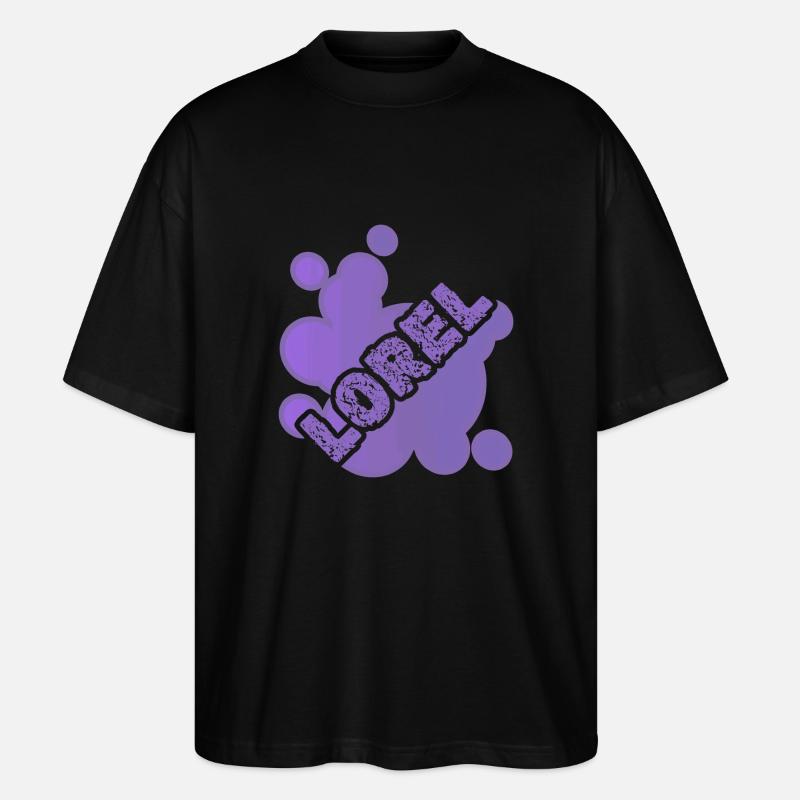Geschenk für Lorel - Stanley/Stella Oversized Unisex Bio T-Shirt Blaster 2.0 - Schwarz