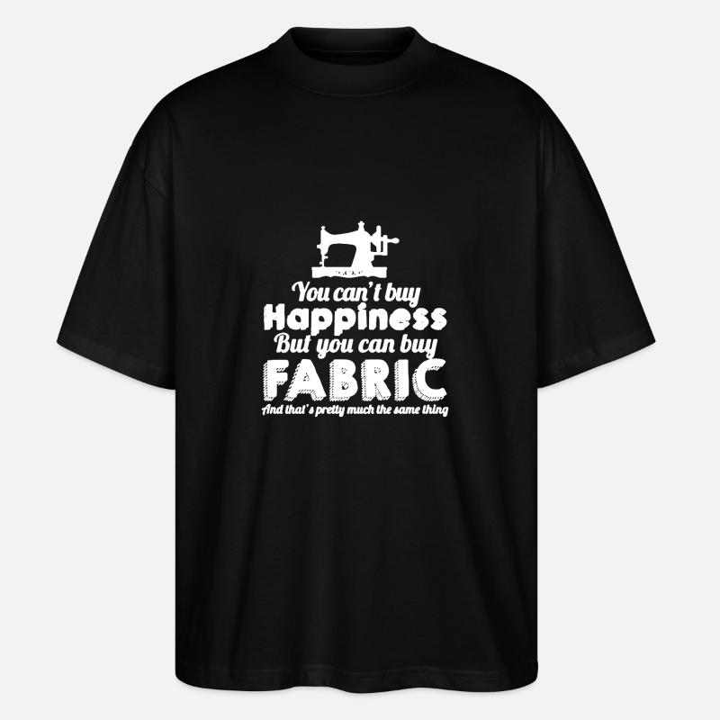 Quilting We Have Fabric - Stanley/Stella Oversized Unisex Organic T-shirt Blaster 2.0 - black
