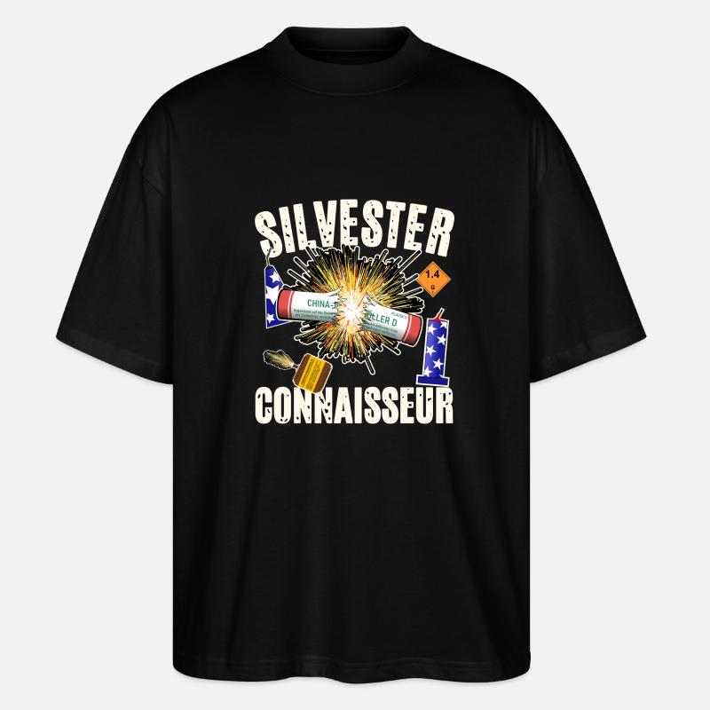 Pyro Connaisseur - Stanley/Stella Oversized Unisex Bio T-Shirt Blaster 2.0 - Schwarz