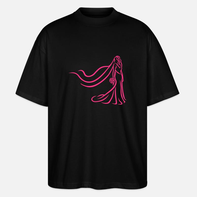 Mariée - T-shirt bio Blaster 2.0 coupe oversize Stanley/Stella Unisexe - noir