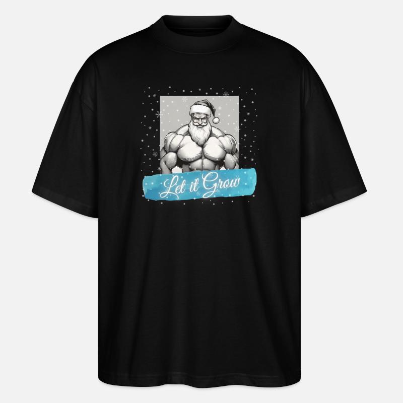 Let it Grow - Stanley/Stella Oversized Unisex Bio T-Shirt Blaster 2.0 - Schwarz