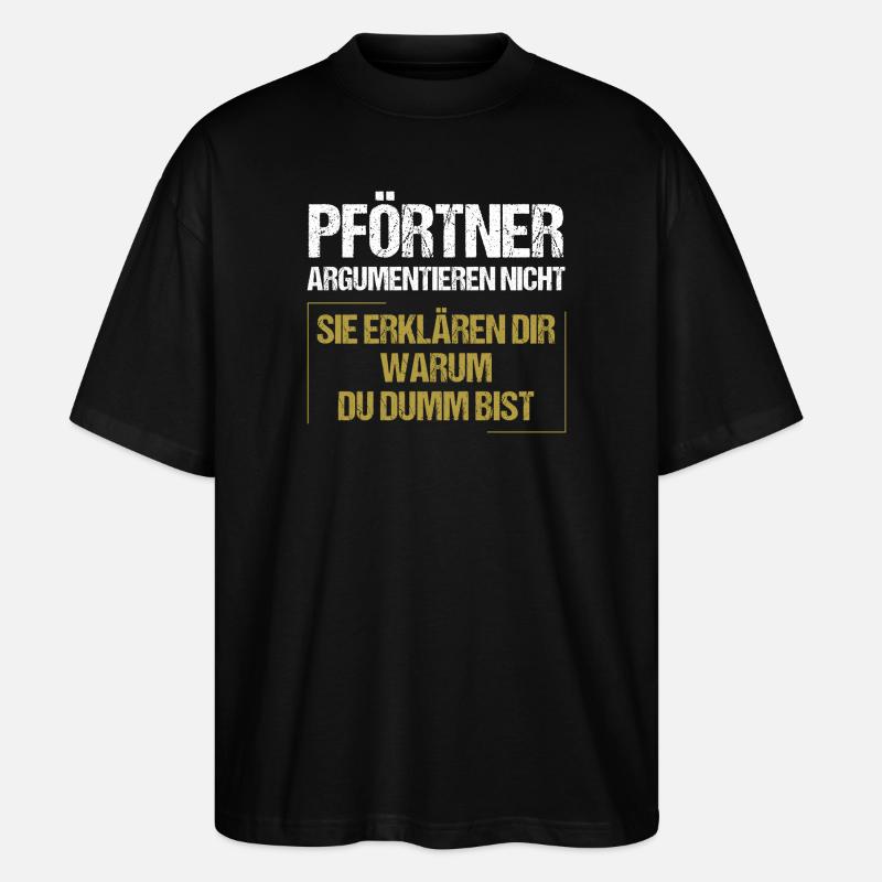 Gatekeepers don't argue - Stanley/Stella Oversized Unisex Organic T-shirt Blaster 2.0 - black