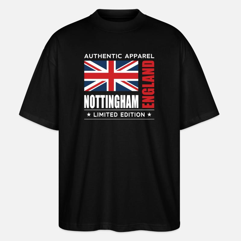 Nottingham - Stanley/Stella Oversized Unisex Bio T-Shirt Blaster 2.0 - Schwarz