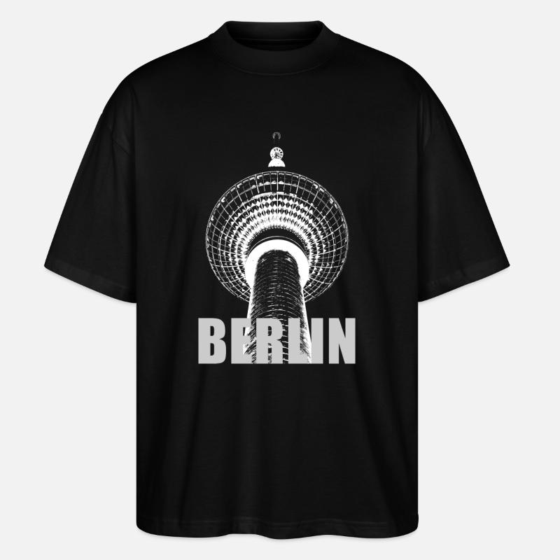 Berlin TV Tower - Stanley/Stella Oversized Unisex Organic T-shirt Blaster 2.0 - black