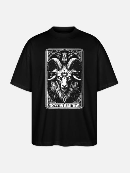 Baphomet Occult Spirit - Stanley/Stella Oversized Unisex Organic T-shirt Blaster 2.0 - black