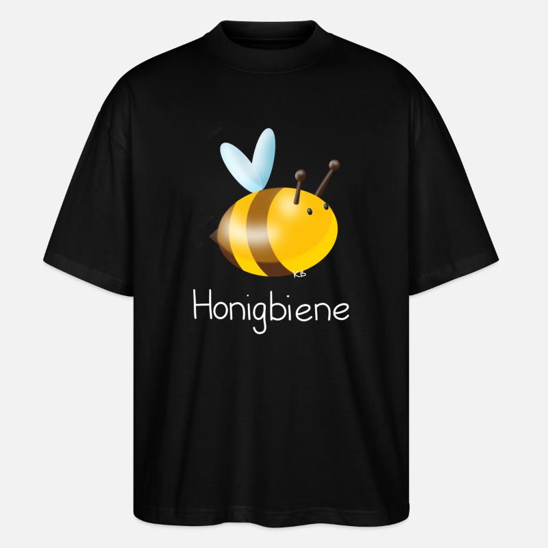 Honigbiene - Stanley/Stella Oversized Unisex Bio T-Shirt Blaster 2.0 - Schwarz