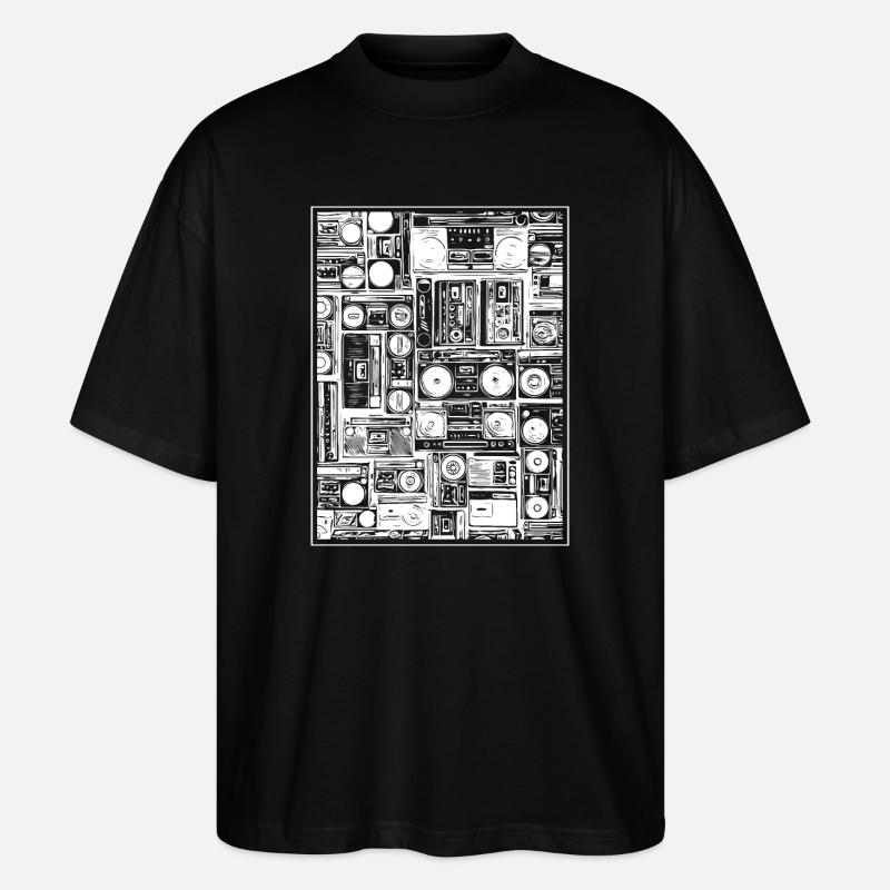 Musik - Stanley/Stella Oversized Unisex Bio T-Shirt Blaster 2.0 - Schwarz