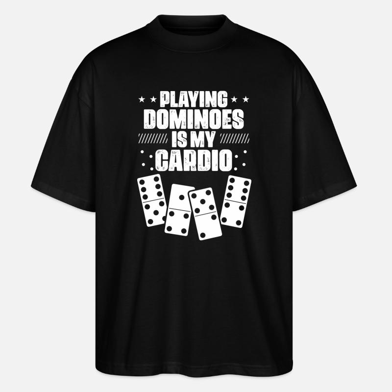 Conception de jeux Domino - T-shirt bio Blaster 2.0 coupe oversize Stanley/Stella Unisexe - noir
