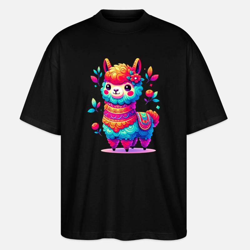 Alpaca - Stanley/Stella Oversized Unisex Organic T-shirt Blaster 2.0 - black