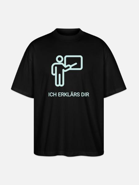 Abstraktes Lehrerthema mit Farbverlauf - Stanley/Stella Oversized Unisex Bio T-Shirt Blaster 2.0 - Schwarz