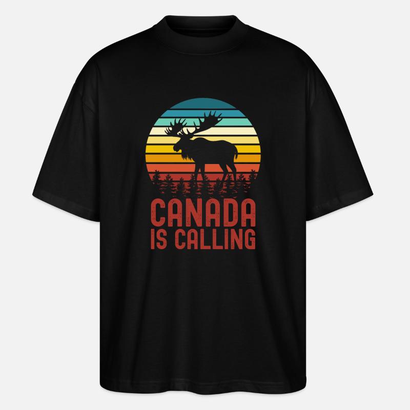 Orignal du Canada - T-shirt bio Blaster 2.0 coupe oversize Stanley/Stella Unisexe - noir