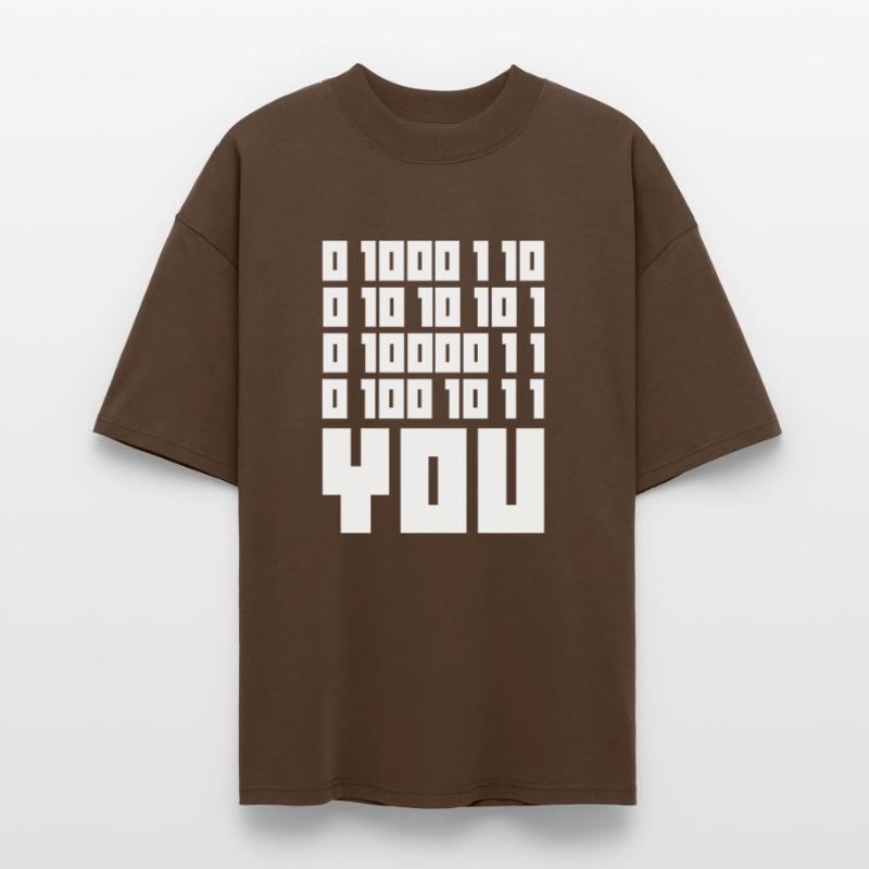 Binary Code F**k YOU – Geek Code & Nerd Humo Stanley/Stella Oversized Unisex Organic T-shirt Blaster 2.0