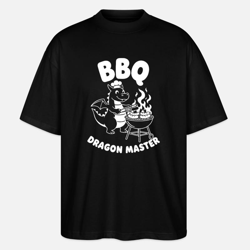 BBQ Drachenmeister Grill - Stanley/Stella Oversized Unisex Bio T-Shirt Blaster 2.0 - Schwarz
