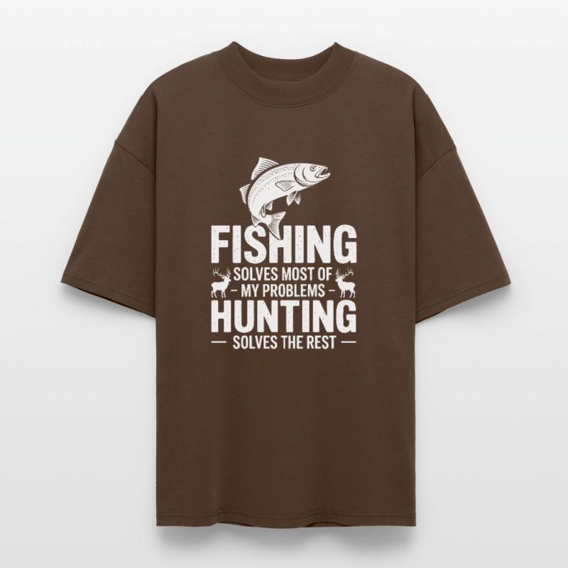 Fishing Solves Most Problems Stanley/Stella Oversized Unisex Organic T-shirt Blaster 2.0