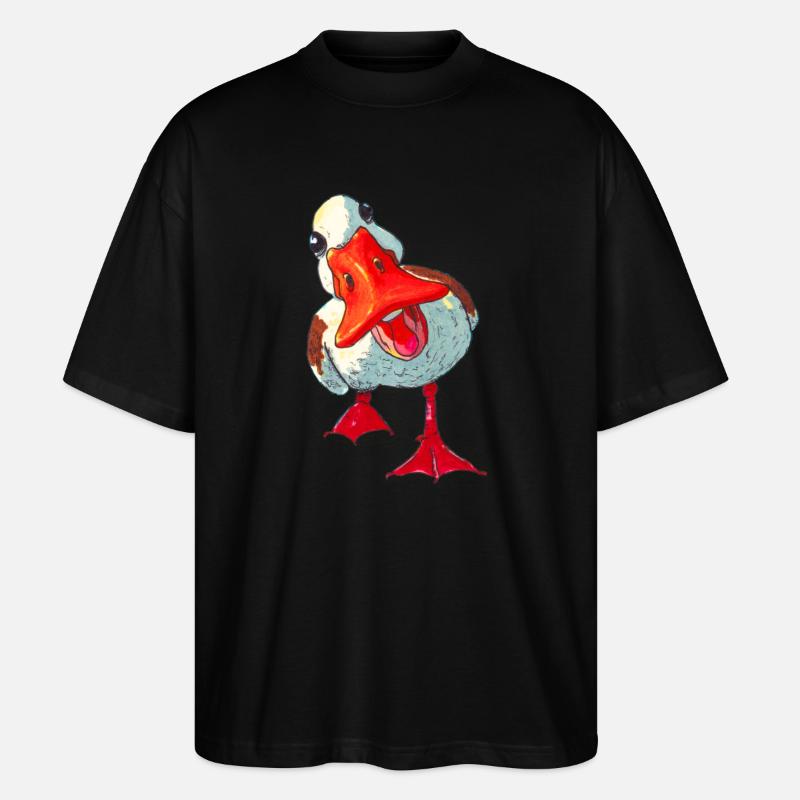 Duck - Stanley/Stella Oversized Unisex Organic T-shirt Blaster 2.0 - black