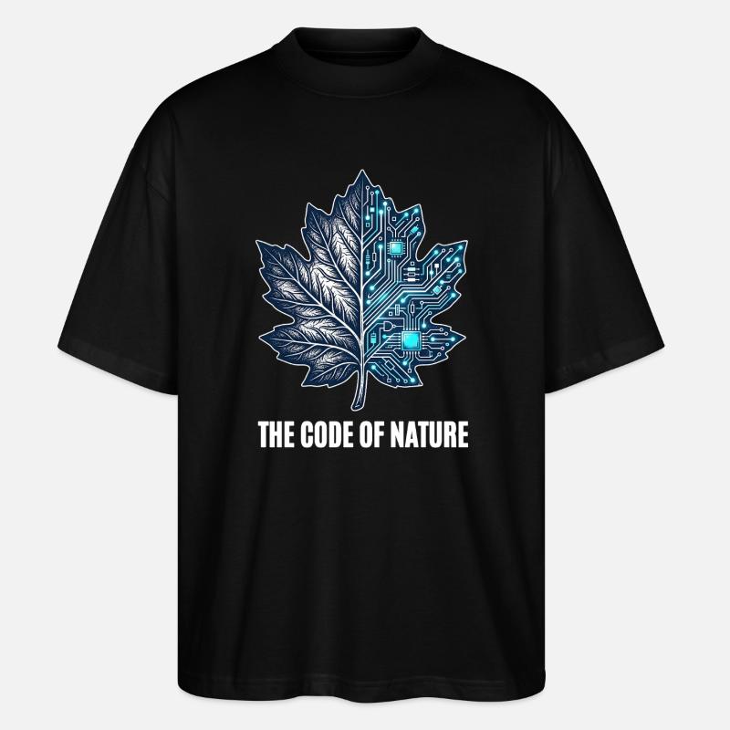 The Code Of Nature - Stanley/Stella Oversized Unisex Bio T-Shirt Blaster 2.0 - Schwarz