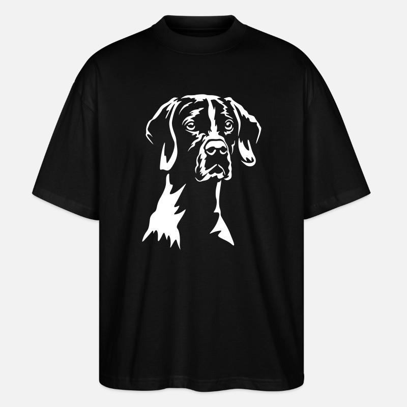 English Pointer "Black Edition" - Stanley/Stella Oversized Unisex Bio T-Shirt Blaster 2.0 - Schwarz