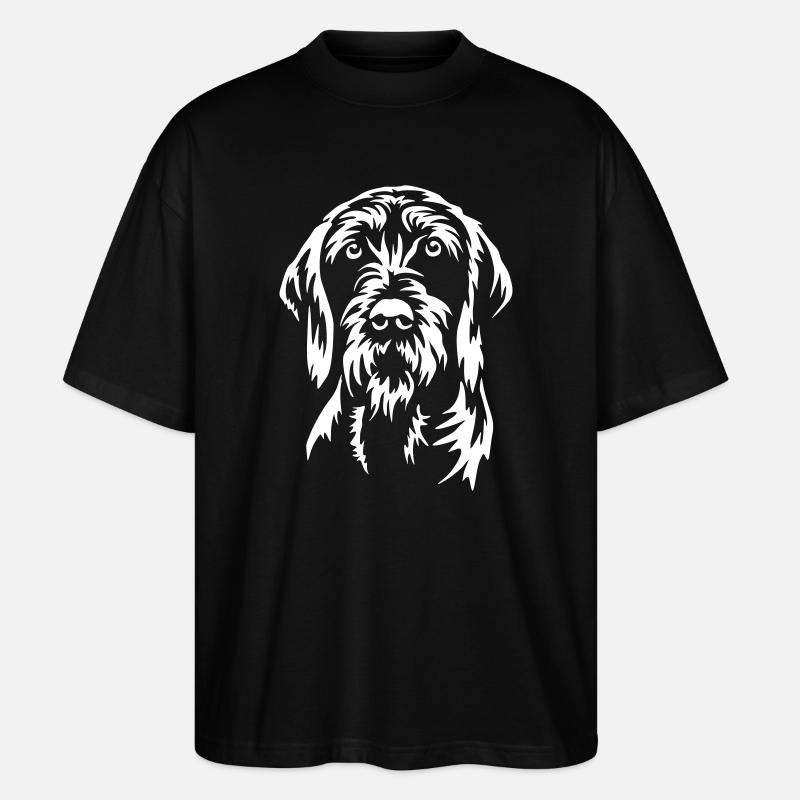 Poodle Pointer Head "Black Edition" - Stanley/Stella Oversized Unisex Organic T-shirt Blaster 2.0 - black