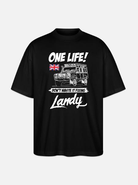 Dont Waste It Fixing Landy - Stanley/Stella Oversized Unisex Organic T-shirt Blaster 2.0 - black