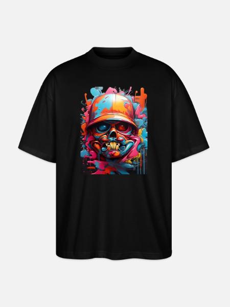 Graffiti style3 - Stanley/Stella Oversized Unisex Organic T-shirt Blaster 2.0 - black