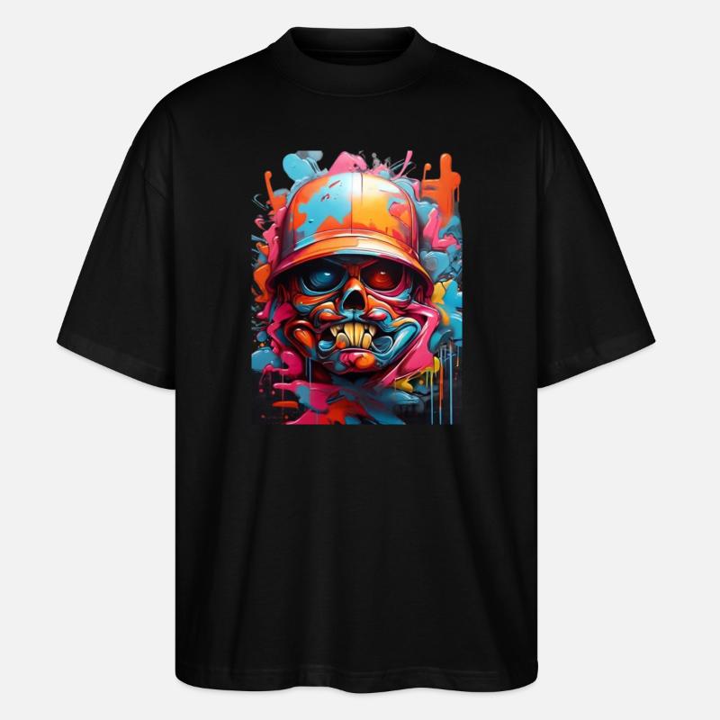 Graffiti style3 - Stanley/Stella Oversized Unisex Organic T-shirt Blaster 2.0 - black