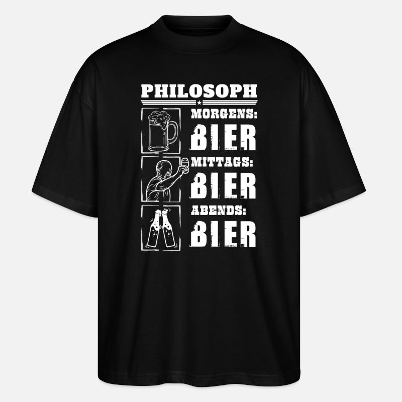 Mon quotidien de philosophe - T-shirt bio Blaster 2.0 coupe oversize Stanley/Stella Unisexe - noir