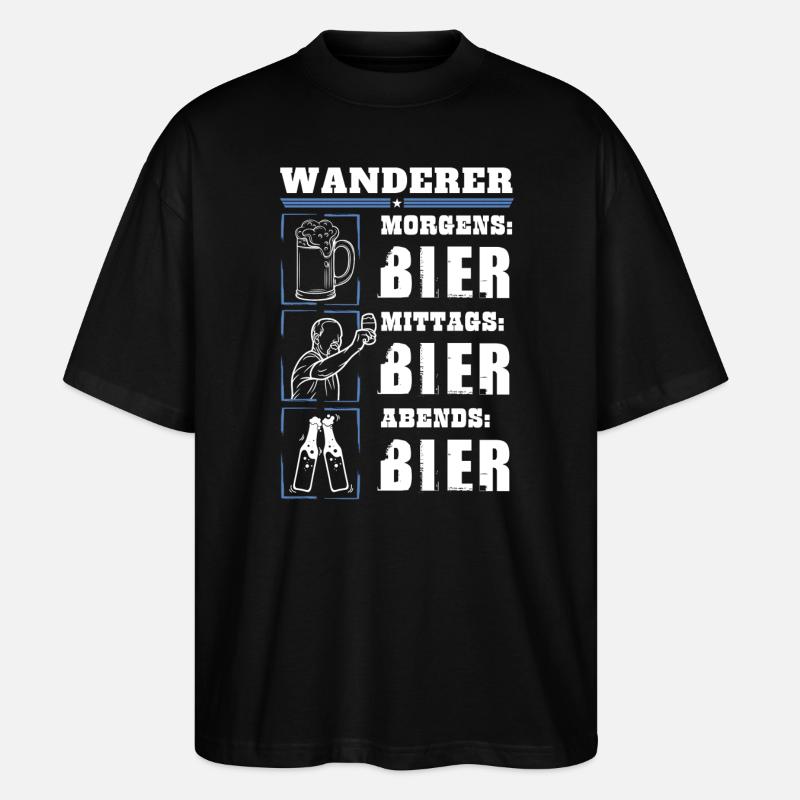 Mon quotidien de randonneur - T-shirt bio Blaster 2.0 coupe oversize Stanley/Stella Unisexe - noir