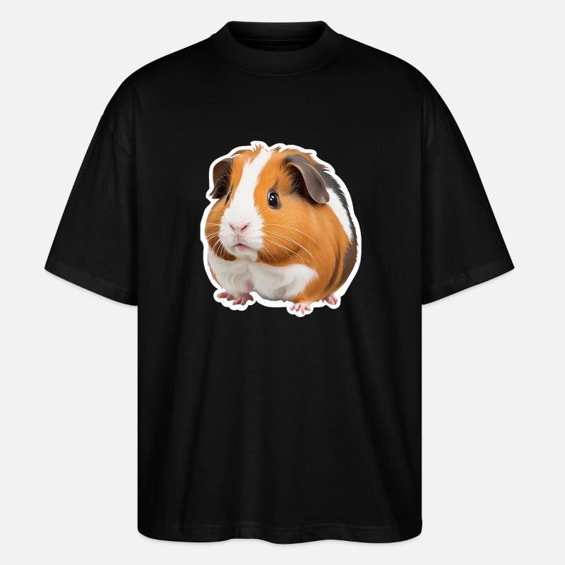 Adorable cochon d’Inde - T-shirt bio Blaster 2.0 coupe oversize Stanley/Stella Unisexe - noir