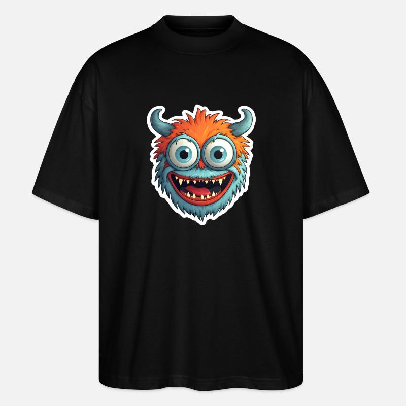 Halloween Monster - Stanley/Stella Oversized Unisex Bio T-Shirt Blaster 2.0 - Schwarz
