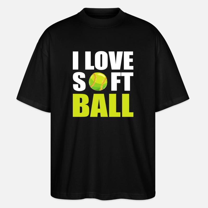 Softball Joueurs de softball - T-shirt bio Blaster 2.0 coupe oversize Stanley/Stella Unisexe - noir