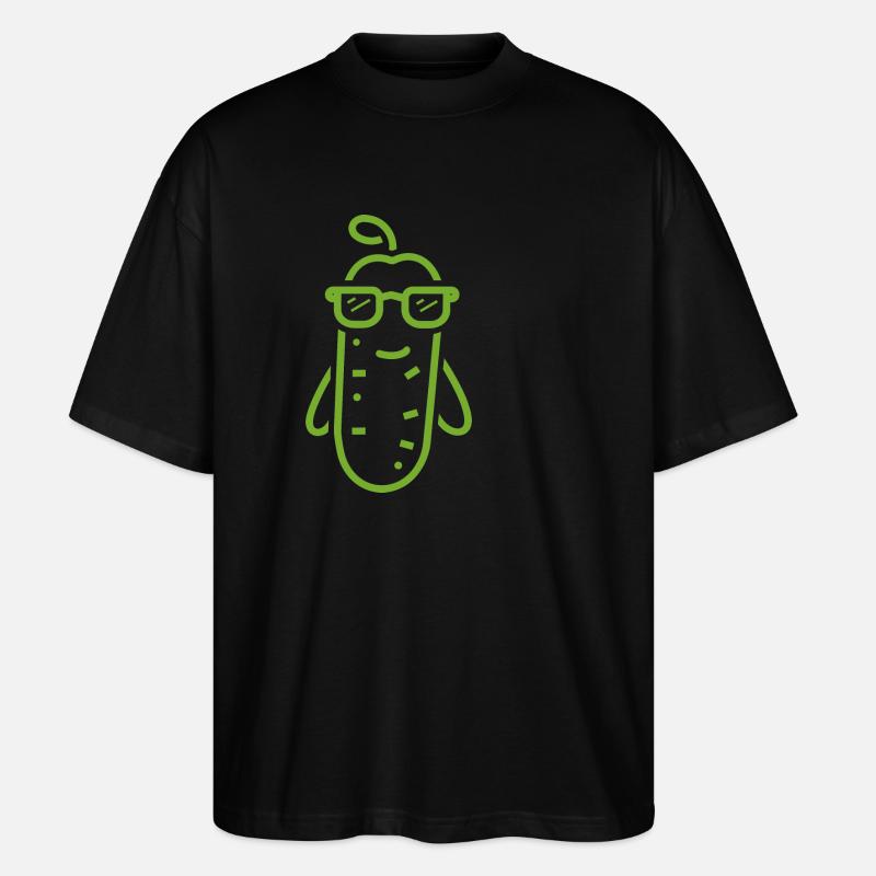 Gewürzgurke - Stanley/Stella Oversized Unisex Bio T-Shirt Blaster 2.0 - Schwarz