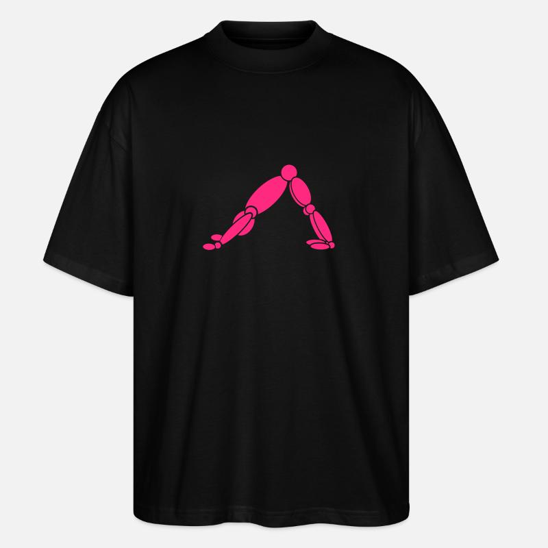 Yoga Marionette - Stanley/Stella Oversized Unisex Bio T-Shirt Blaster 2.0 - Schwarz