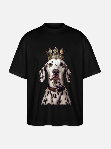 Dalmatian - Stanley/Stella Oversized Unisex Organic T-shirt Blaster 2.0 - black