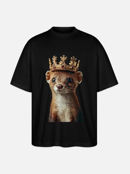 Wiesel - Stanley/Stella Oversized Unisex Bio T-Shirt Blaster 2.0 - Schwarz