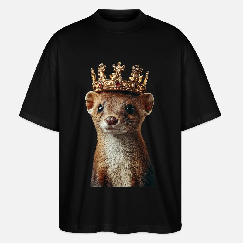 Wiesel - Stanley/Stella Oversized Unisex Bio T-Shirt Blaster 2.0 - Schwarz