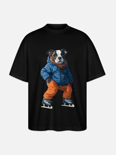 Hund - Stanley/Stella Oversized Unisex Bio T-Shirt Blaster 2.0 - Schwarz