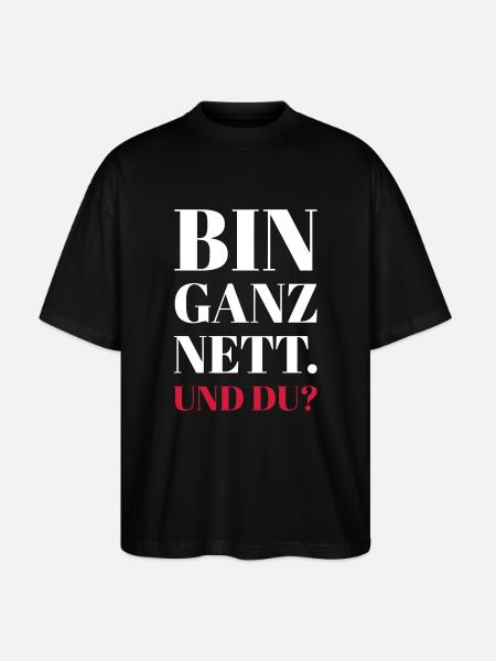 Nett - Stanley/Stella Oversized Unisex Bio T-Shirt Blaster 2.0 - Schwarz