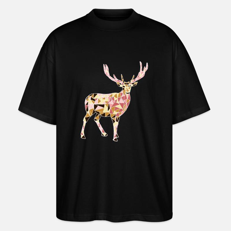 Hirsch - Stanley/Stella Oversized Unisex Bio T-Shirt Blaster 2.0 - Schwarz