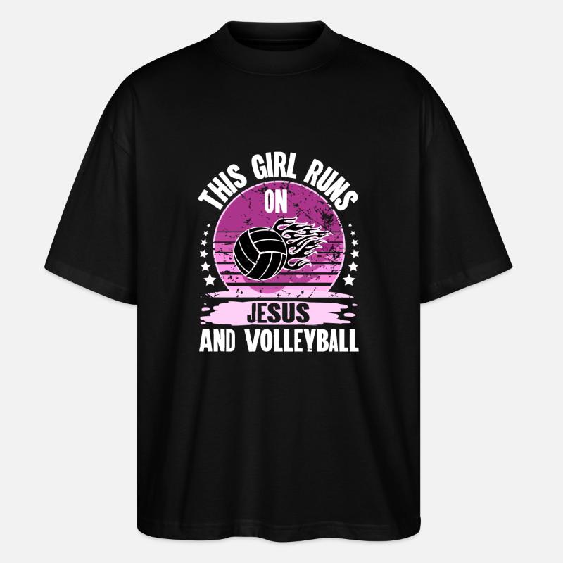 Volleyball - Stanley/Stella Oversized Unisex Organic T-shirt Blaster 2.0 - black