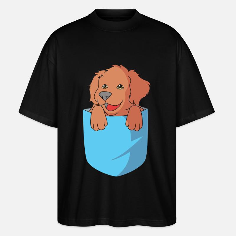 Boykin Spaniel - Stanley/Stella Oversized Unisex Bio T-Shirt Blaster 2.0 - Schwarz